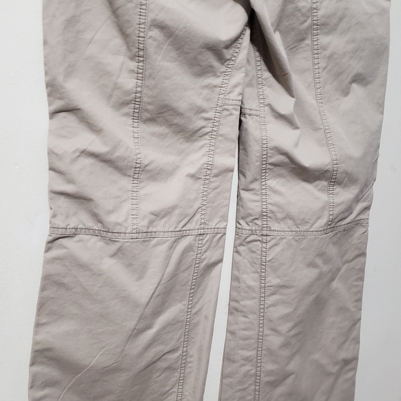 Esprit Y2K Beige Cargo Pants Low Rise Straight Leg Pants - Picture 7 of 16